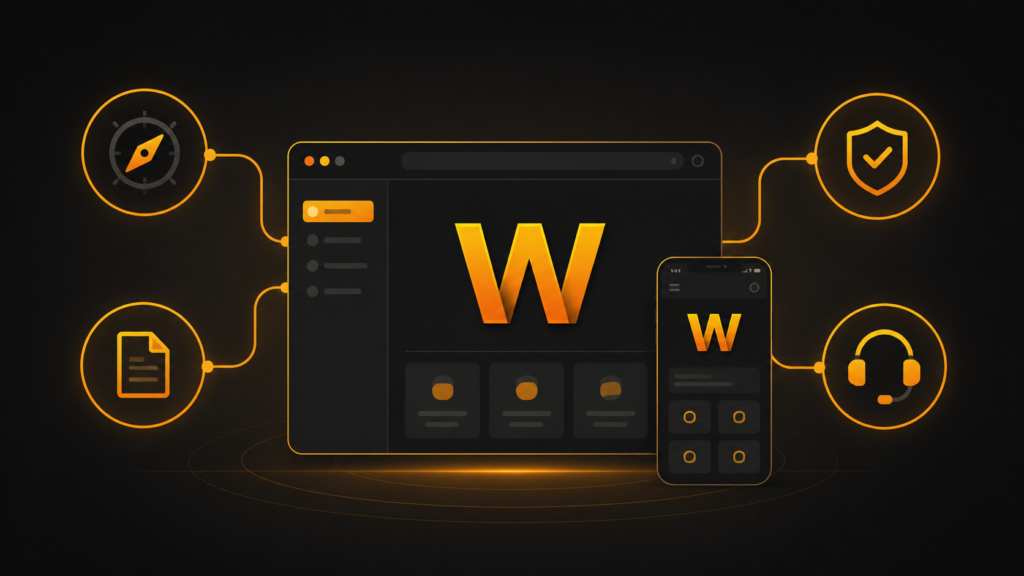 Portal WAW4D menyatukan navigasi, informasi, keamanan, dan bantuan member dalam satu halaman