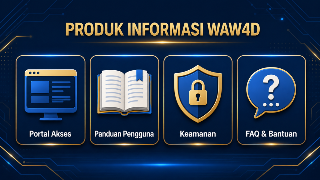 Produk informasi WAW4D meliputi portal akses panduan pengguna keamanan dan bantuan