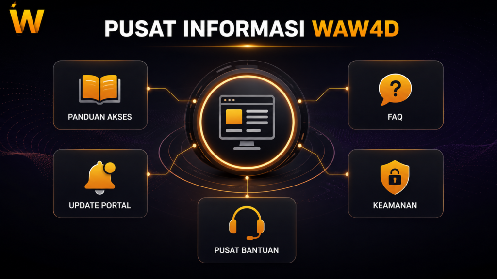 Pusat informasi WAW4D berisi panduan akses, pembaruan, FAQ, keamanan, dan bantuan