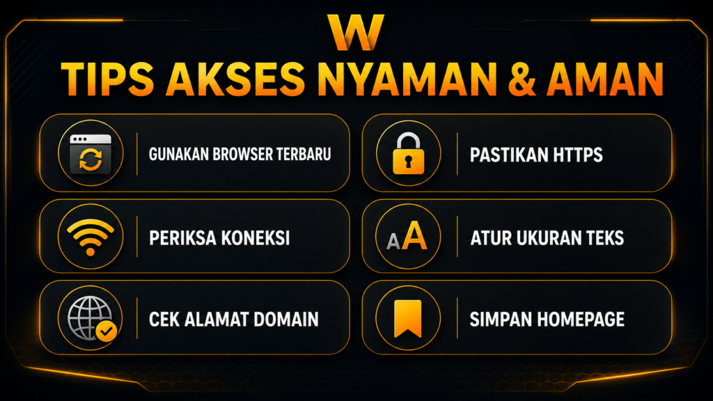 Tips akses nyaman dan aman pada portal WAW4D responsif